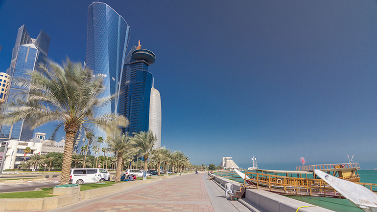 Urban Palm Trees Trail: Doha Corniche